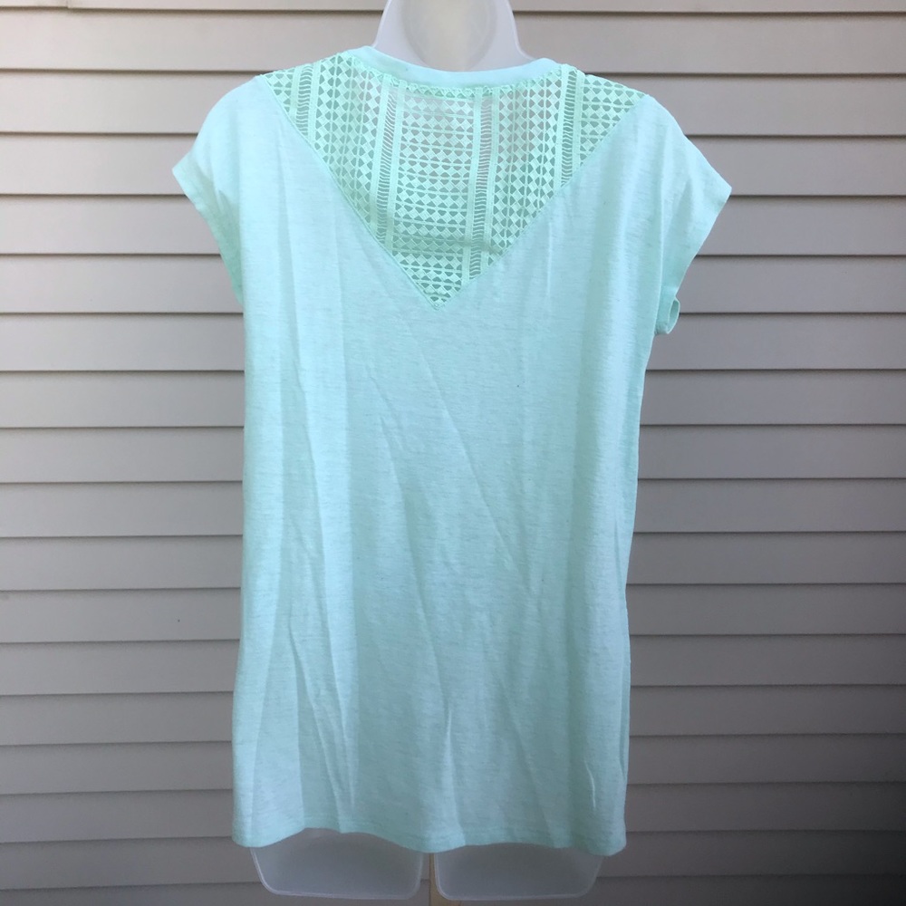Aqua t-shirt w/embroidery back, Size: XL